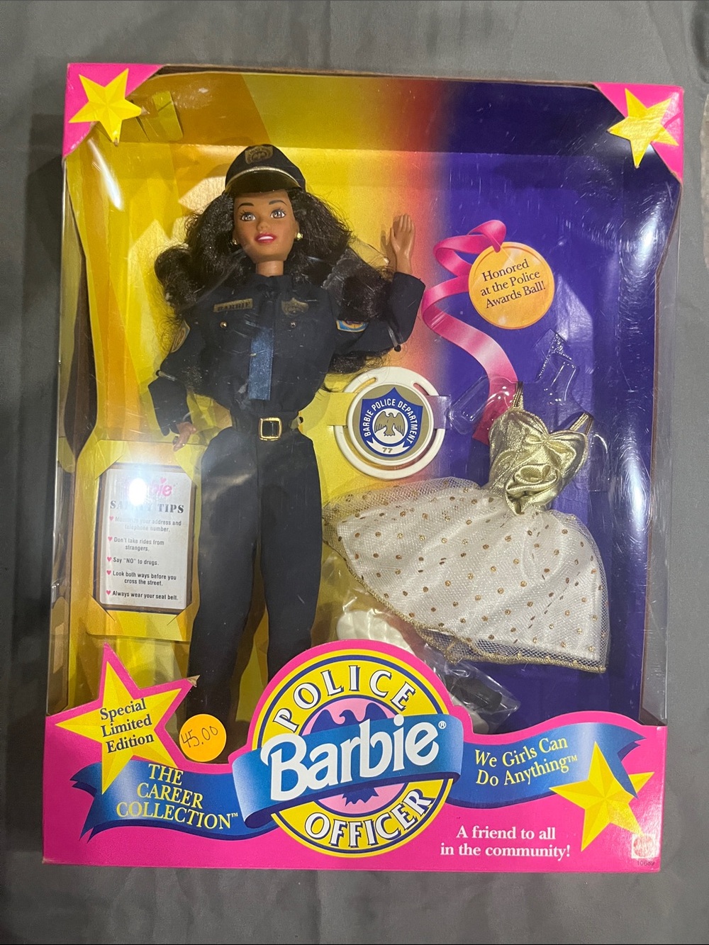 Vintage 1993 Barbie Police Officer Doll Career Collection - NRFB #10689